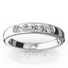 Brilliant Round 5 Stone Channel Set Diamond Anniversary Ring (1/2 ct. t.w.)