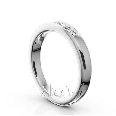 Brilliant Round 5 Stone Channel Set Woman Diamond Ring (1/2 ct. tw.) thumbnail 3