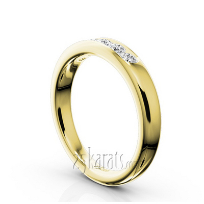 Brilliant Round 5 Stone Channel Set Woman Diamond Ring (1/2 ct. tw.) thumbnail 4