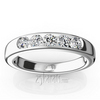 Brilliant Round 5 Stone Channel Set Woman Diamond Ring (3/4 ct. tw)