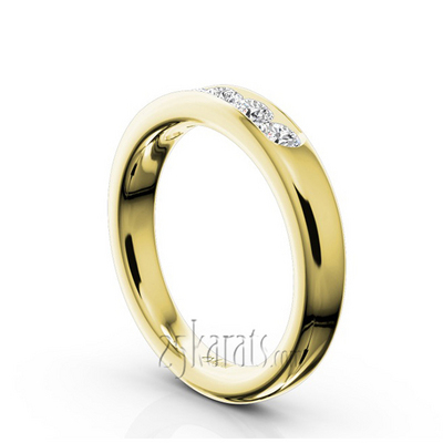 14K white gold Brilliant Round 5 Stone Channel Set Woman Diamond Ring (3/4 ct. tw.) - alternate view 4