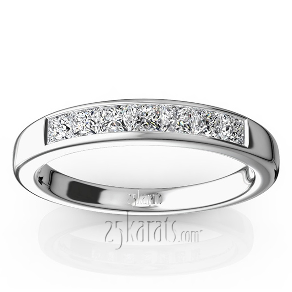 Newly Designed 7 Stone Princess Cut Diamond Anniversary Band (1/2 ct. tw.)