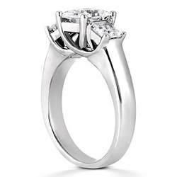 Trellis Princess Diamond Engagement Ring (1.00 ct.tw.) thumbnail 3