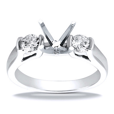 14K white gold Diamond Engagement Ring (0.20 ct. tw.) 2 - main view