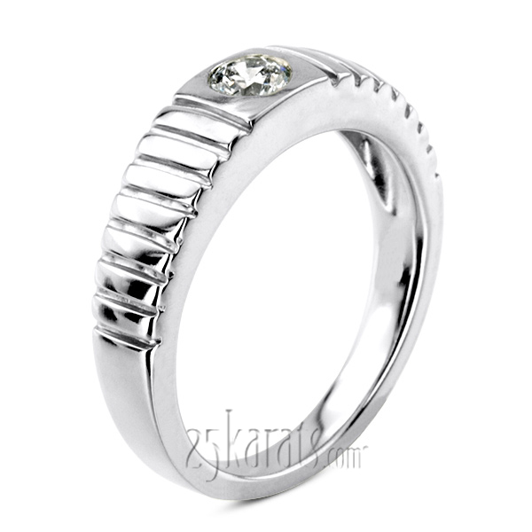 0.35 ct. Solitaire Diamond Men Ring