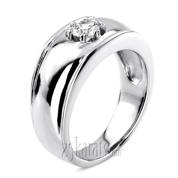 0.35 ct. Solitaire Diamond Man  Ring