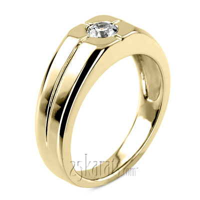 0.35  ct. Solitaire Diamond Men's Ring