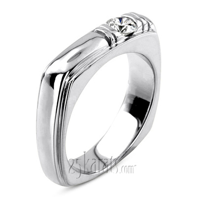 0.40 ct. Solitaire Diamond Men's Ring