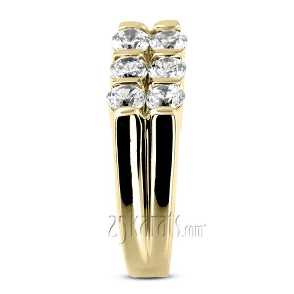 14K white gold 1.50 ct. Diamond Men's Ring - alternate view 5