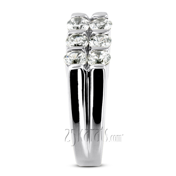 14K white gold 1.50 ct. Diamond Men's Ring - alternate view 6