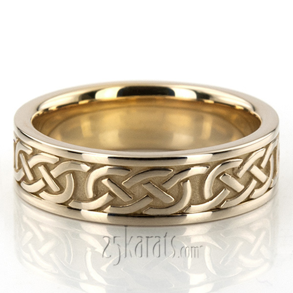 Handcrafted Celtic Love Knot Wedding Ring 