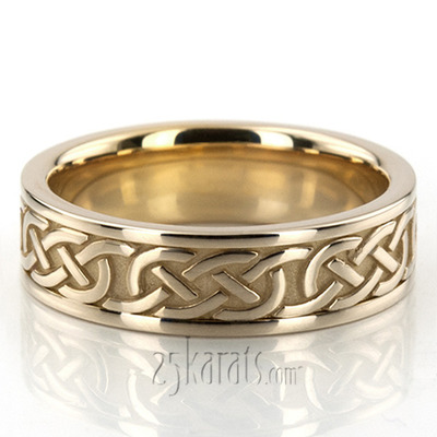 Handcrafted Celtic Wedding Ring 
