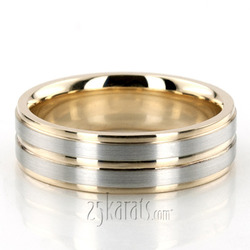Elegant Parallel Cut Diamond Cut Wedding Ring 