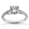 Half-Way Pave Set Diamond Engagement Ring (for 0.50ct)