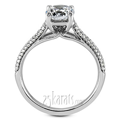 1/2 ct. Four-Prong Basket Head Diamond Engagement Ring (0.21 ct. tw.) thumbnail 3