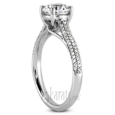 3/4 ct. Four-Prong Basket Head Diamond Engagement Ring (0.21 ct. tw.) thumbnail 2