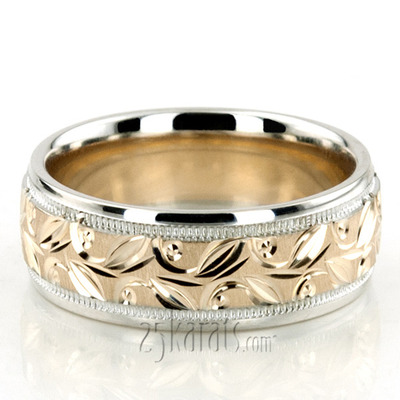 Classic Bestseller Fancy Carved Wedding Band 