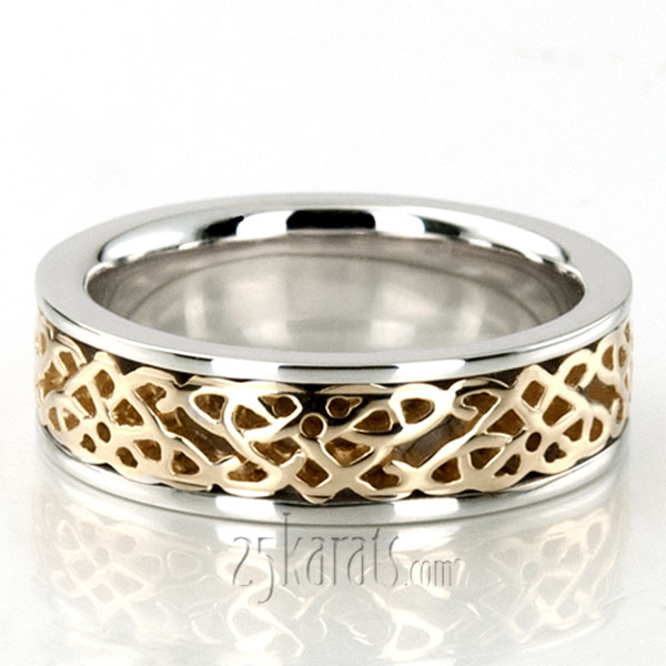 Celtic Heart Handcrafted Wedding Ring 