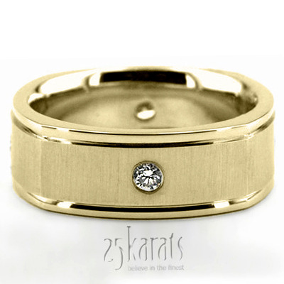 Four Sided Bright Edge Diamond Wedding Ring  - view 2 thumbnail