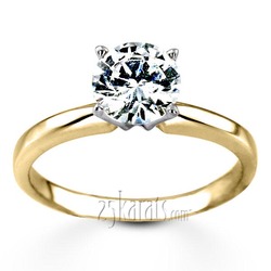 Round Diamond Classic Solitaire 14k Engagement Ring (3/4 ct. GH SI) thumbnail 2