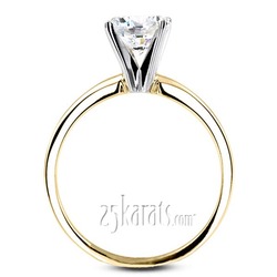 Round Diamond Classic Solitaire 14k Engagement Ring (3/4 ct. GH SI) thumbnail 6