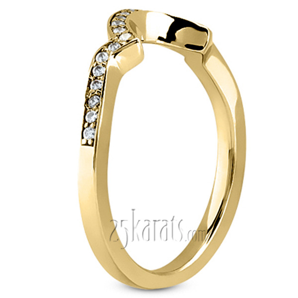 14K white gold Elegant Diamond Matching Ring (0.12 ct. tw.) - alternate view 3