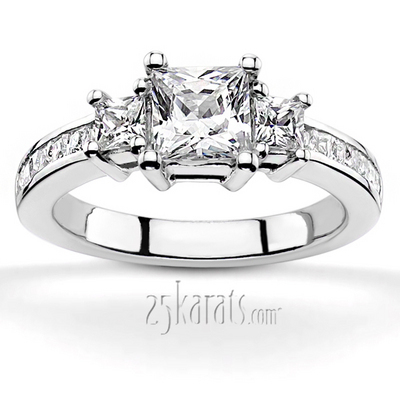 14K white gold Diamond Engagement Ring (0.69 ct. tw.) 1 - main view