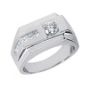 0.75 ct. Multi-Shape Channel Set Diamond Men's Ring