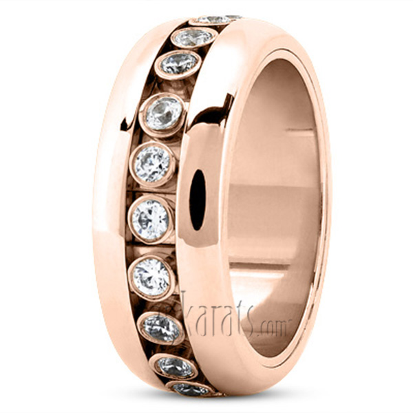 Sturdy Diamond Wedding Band 3 - view 5