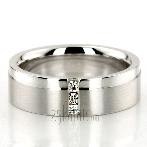 Three-Stone Diamond Wedding Band