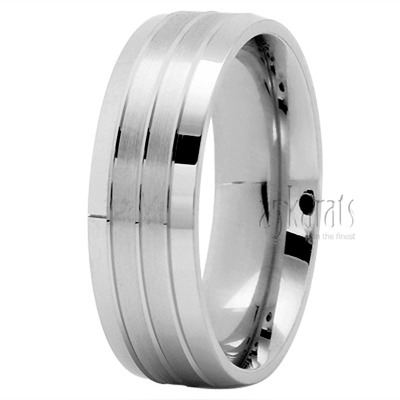 Parallel Carved Wedding Ring - main view thumbnail
