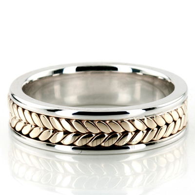 Exclusive Bright Edge Hand Woven Wedding Ring 