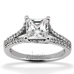 Trellis Split Shank Diamond Bridal Ring (0.45 ct. tw.)
