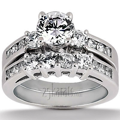14K white gold Round Cut Prong Set Diamond Engagement Ring (0.58 ct. tw.) - alternate view 23