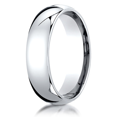 Benchmark Plain Dome Comfort Fit Wedding Band