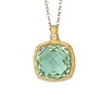 18k Gold Green Amethyst Pendant thumbnail 2