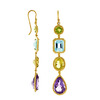 14k Yellow Gold Statement Fashion Earring Set thumbnail 2