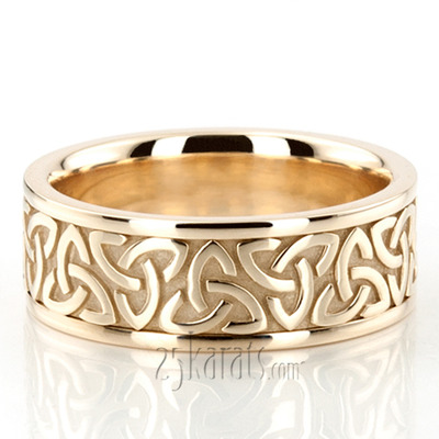 Gold, Palladium & Platinum Celtic Wedding Rings - Celtic Rings