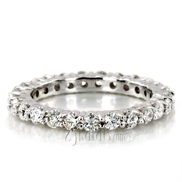 1.25 ct. Round Cut Prong Set Diamond Eternity Wedding Band - view 4