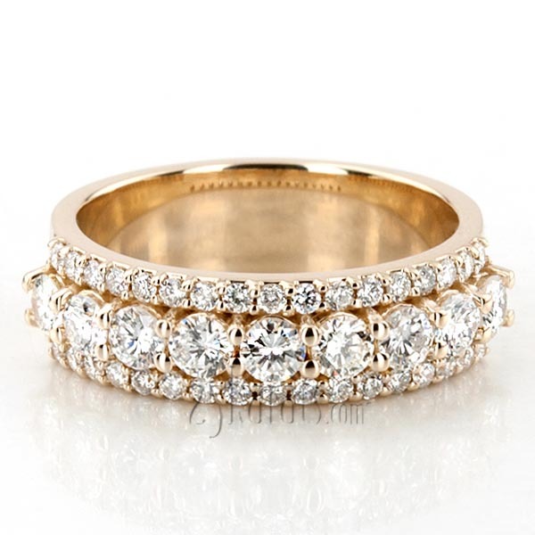 14K white gold Beautiful Brilliant Woman Anniversary Band (1 1/4 ct. tw.) - alternate view 7