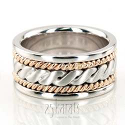 Sturdy Hand Woven Wedding Ring 