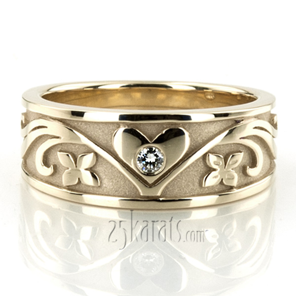 Bestseller Heart Diamond Wedding Band