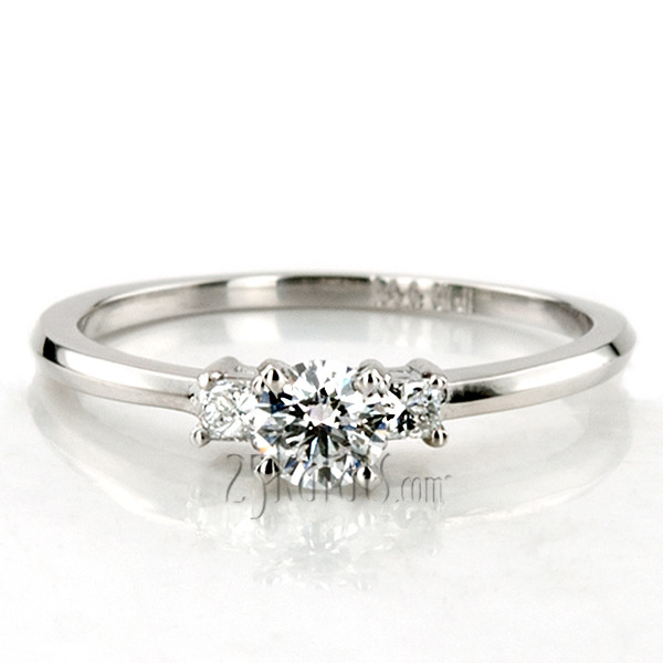 18K white gold Diamond Engagement Ring (0.10 ct. tw.) - alternate view 23
