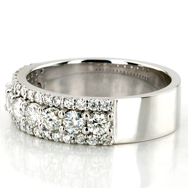 14K white gold Beautiful Brilliant Woman Anniversary Band (1 1/4 ct. tw.) - alternate view 9