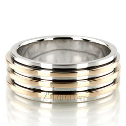 Chic Shiny Spinning Center Wedding Ring 