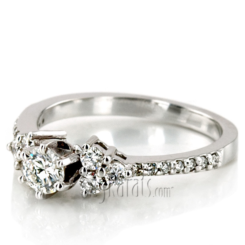 14K white gold Diamond Engagement Ring (0.25 t.c.w.) - alternate view 2