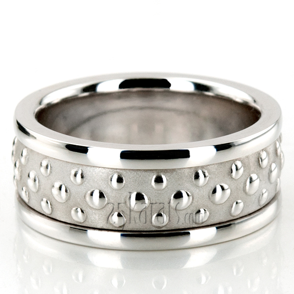 Exquisite Modern Handmade Wedding Ring 
