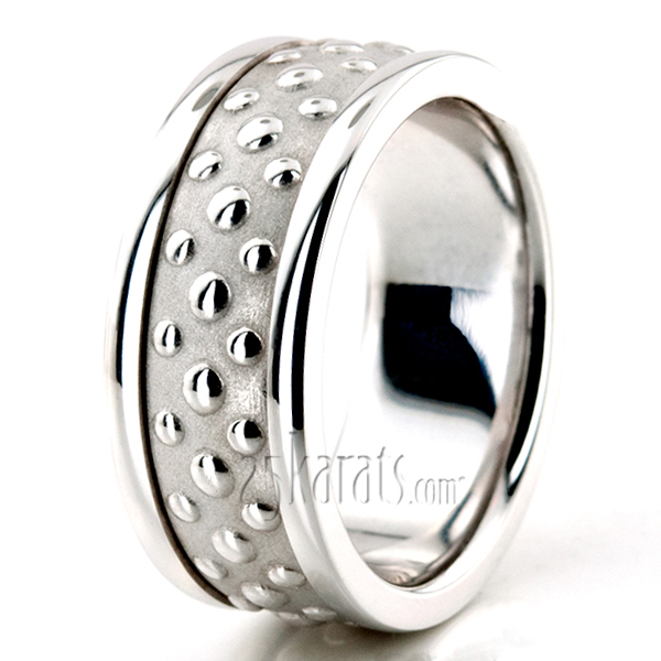 Exquisite Modern Handmade Wedding Ring  - view 5