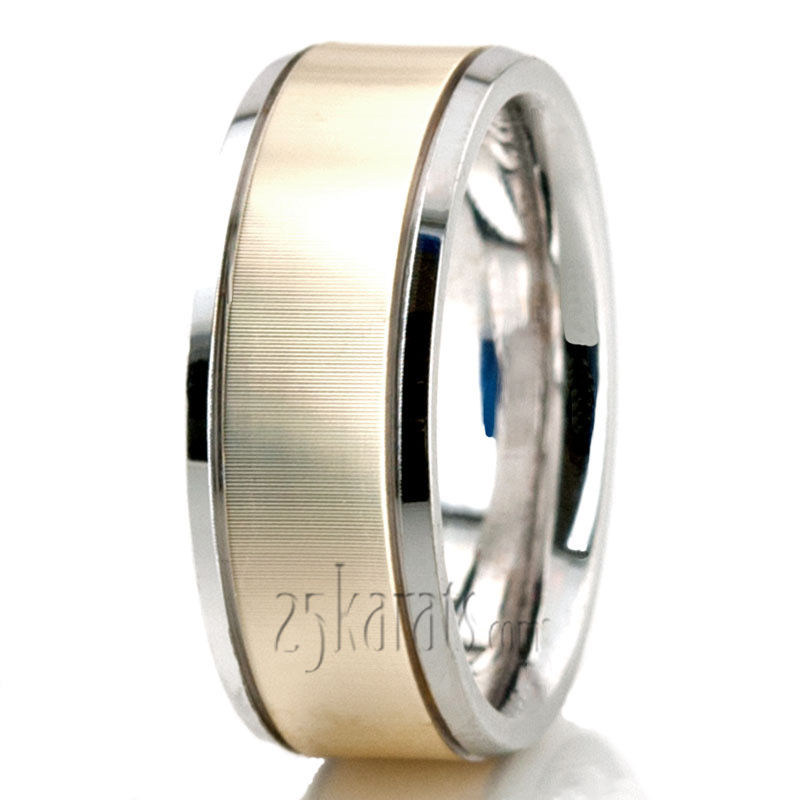 Classic Diamond Cut Wedding Band 