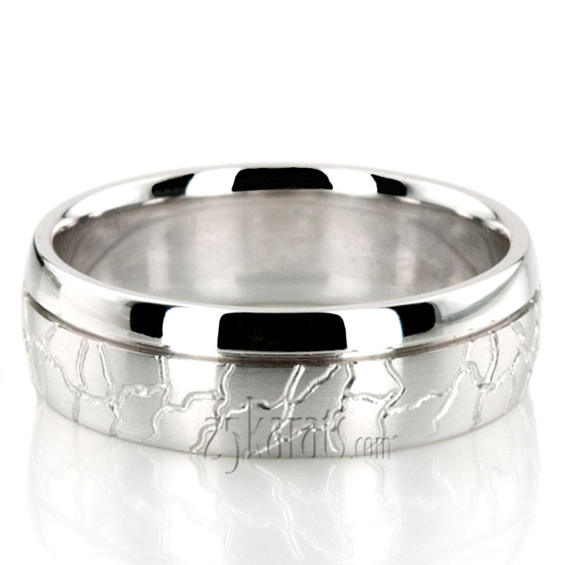 Hand Engraved Designer Wedding Ring